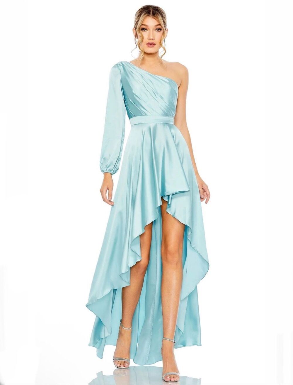 Mac Duggal Long Formal Dress in French Blue Style 49141